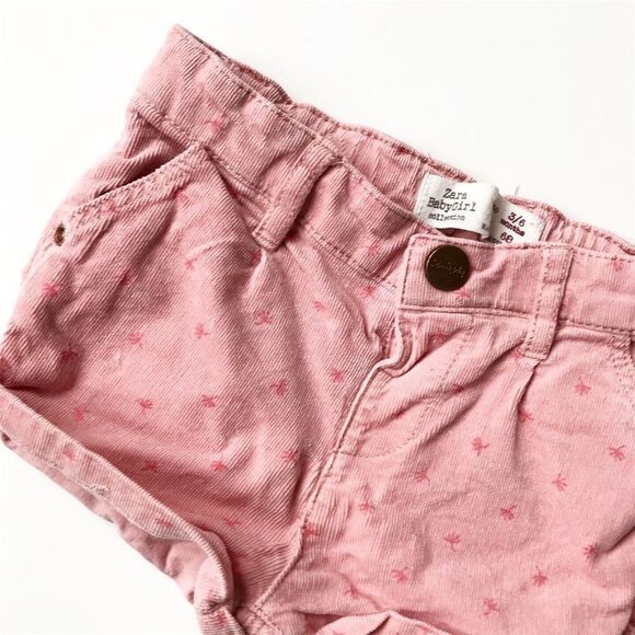 Zara pink Corduroy shorts VGUC 3-6 months - Picture 2 of 3